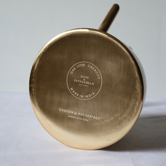 Rose & Fitzgerald Brushed Rose Gold Tone Kettle Tea Pot 1Litre Kitchen Decor - Picture 7 of 7